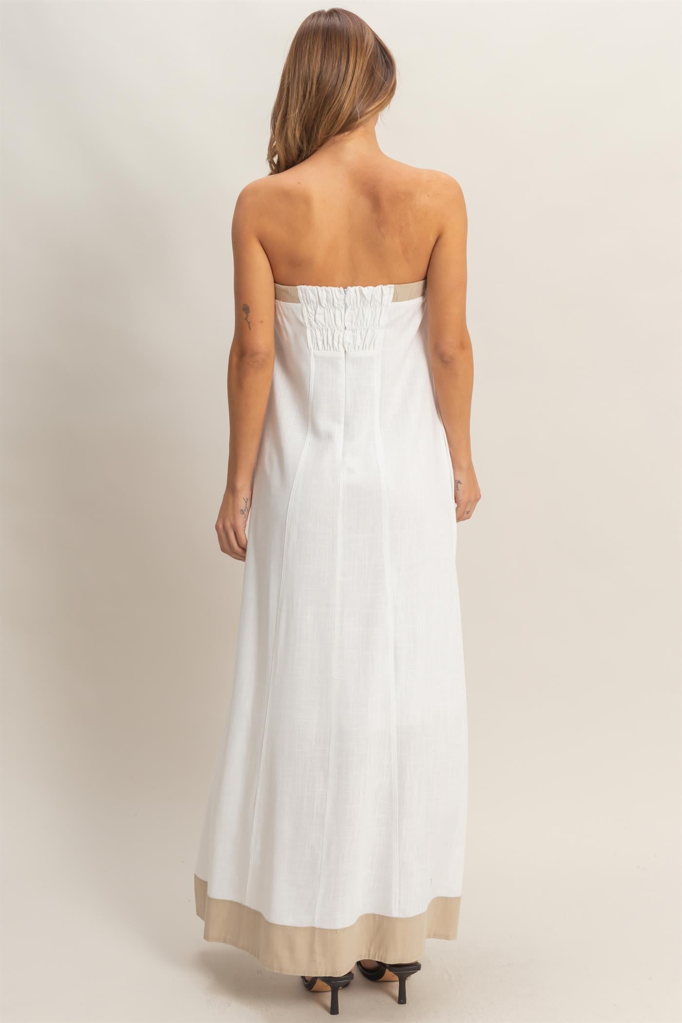 Button Front Maxi Dress