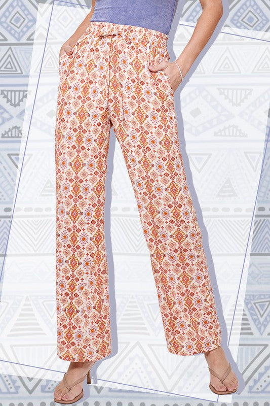 Printed Drawstring Soft Pant