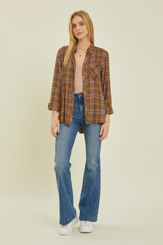 Olive Classic Fit Flannel