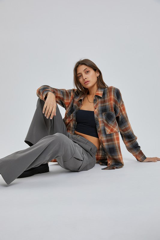Amber Oversize Boyfriend Flannel