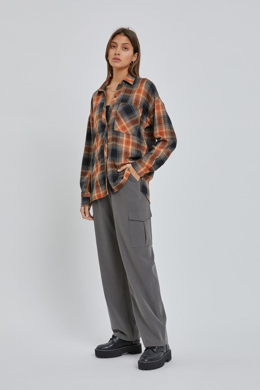 Amber Oversize Boyfriend Flannel