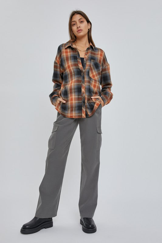 Amber Oversize Boyfriend Flannel
