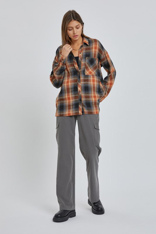 Amber Oversize Boyfriend Flannel