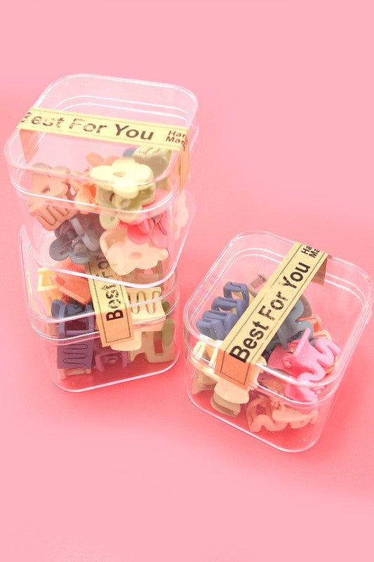 Mini Hair Clip Set in Case