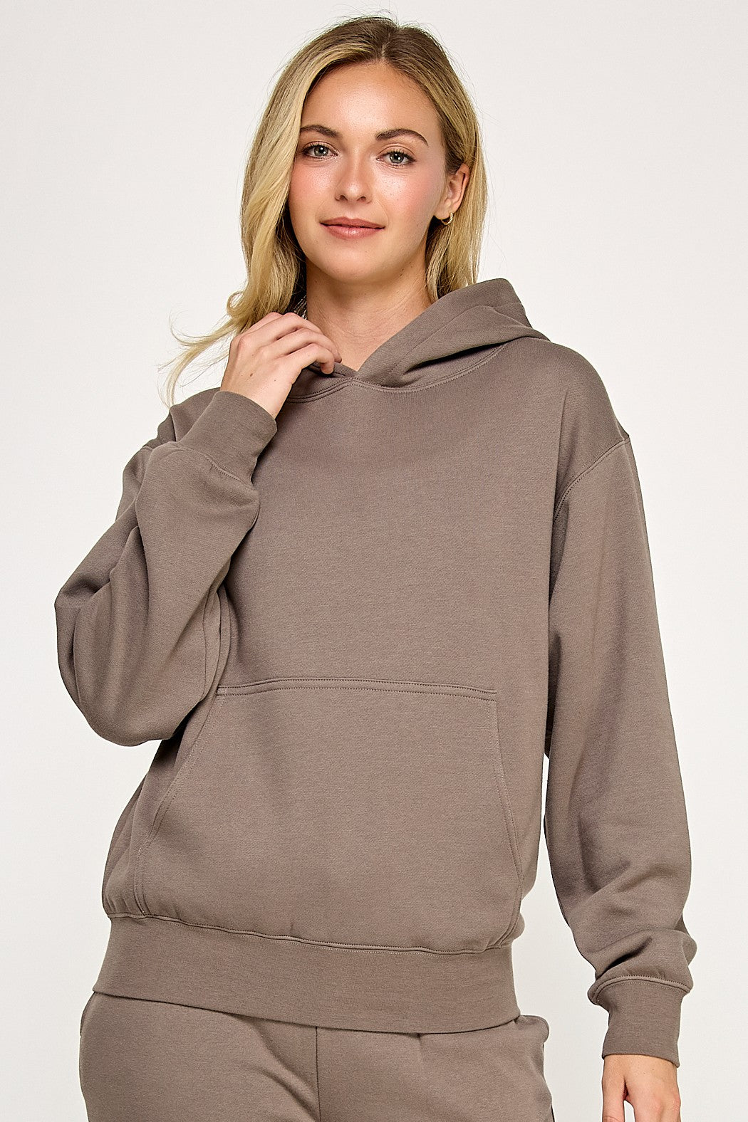 Basic Fleece Pullover Hoodie