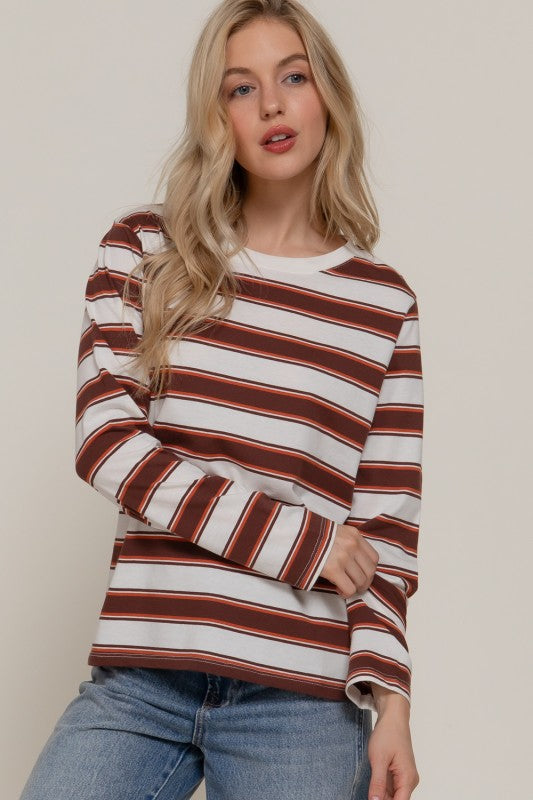 Long Sleeve Multistripe Tee