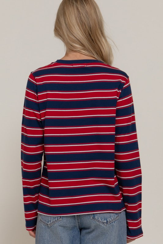 Long Sleeve Multistripe Tee