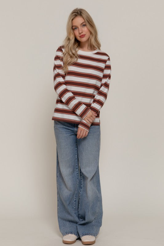 Long Sleeve Multistripe Tee