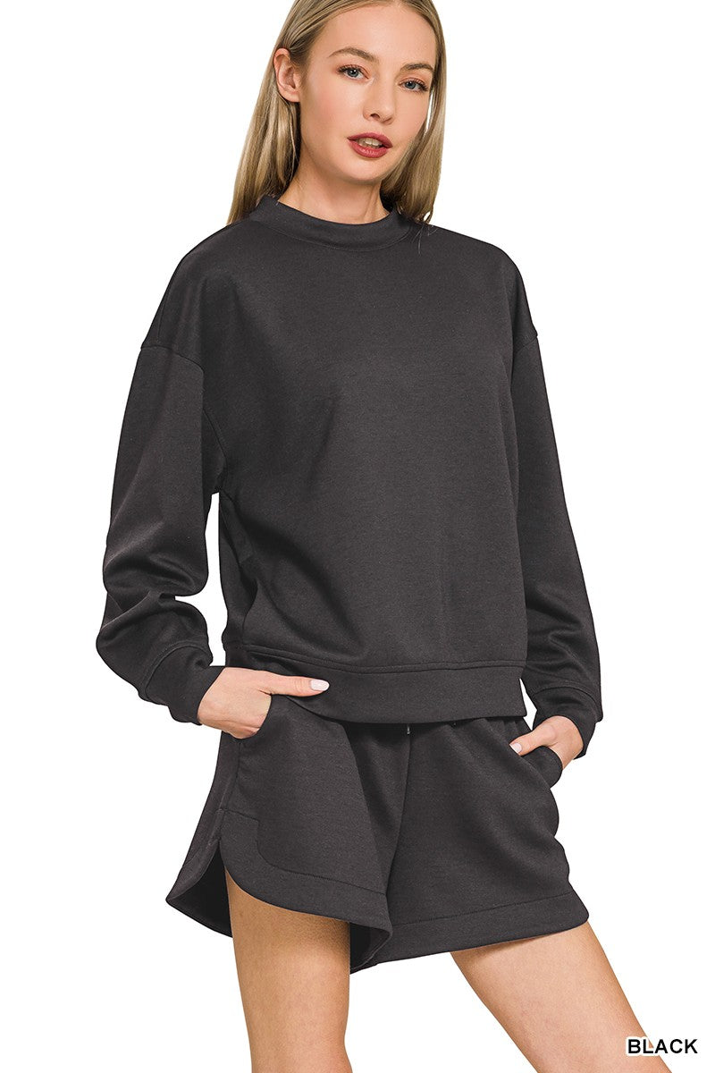 Scuba Pullover Sweatshirt and Shorts Set
