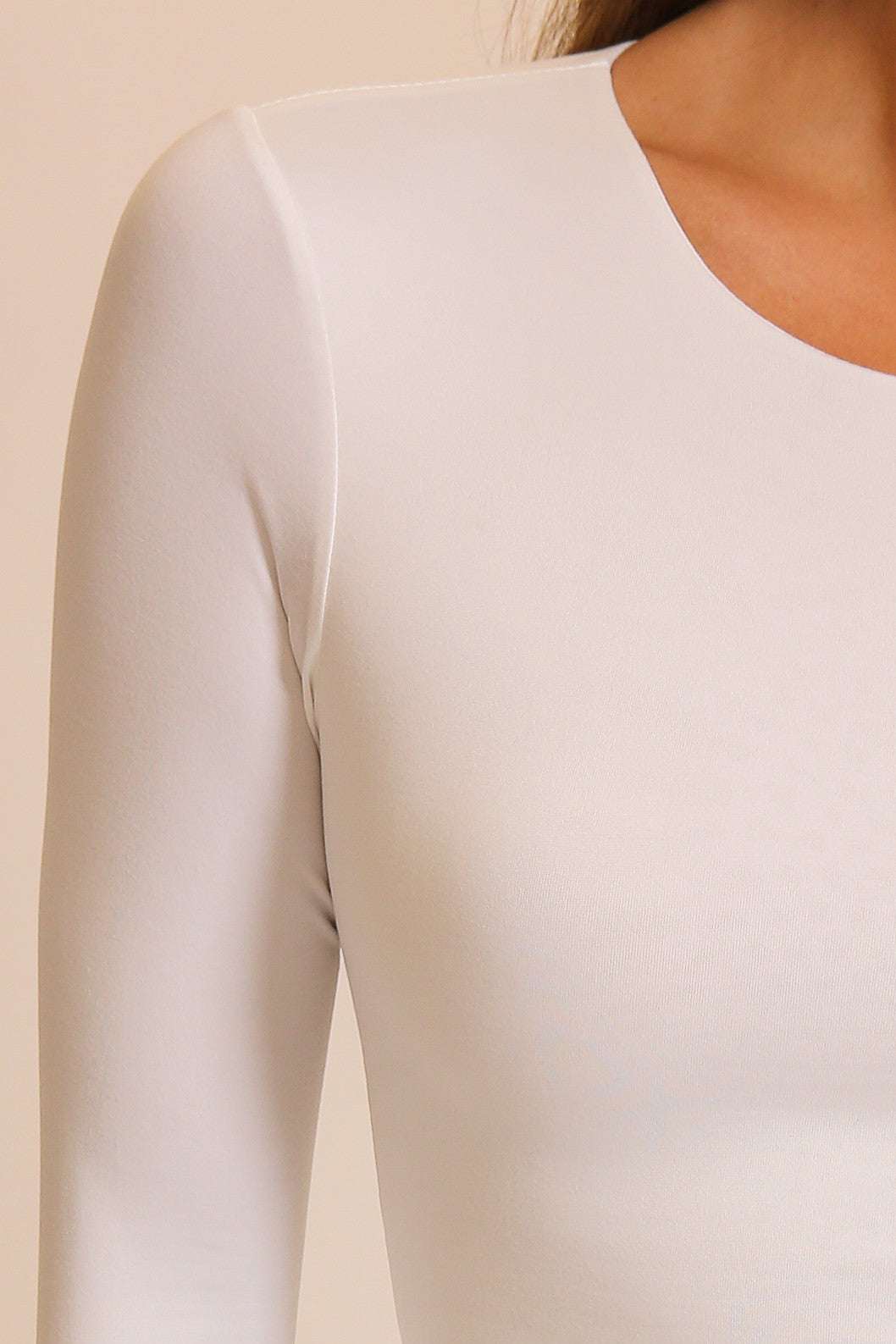 Body Skimming Brushed Long Sleeve Tee