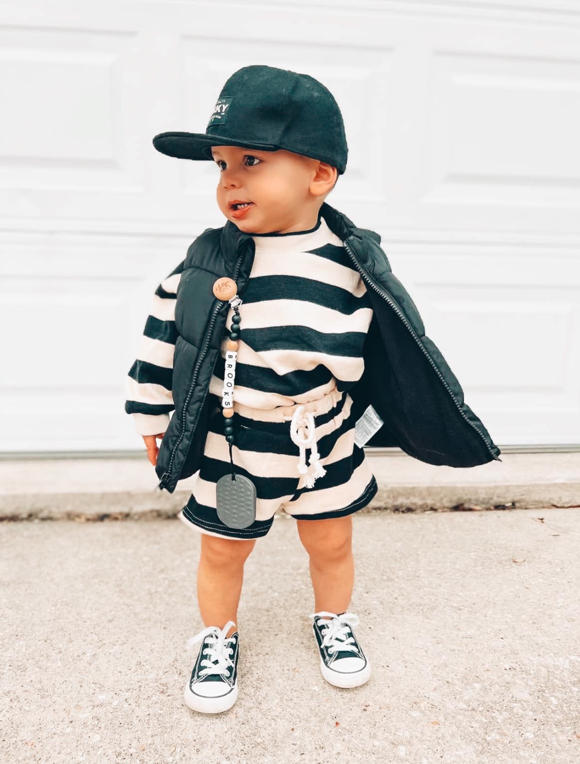 Kids Stripe Crew and Short Set