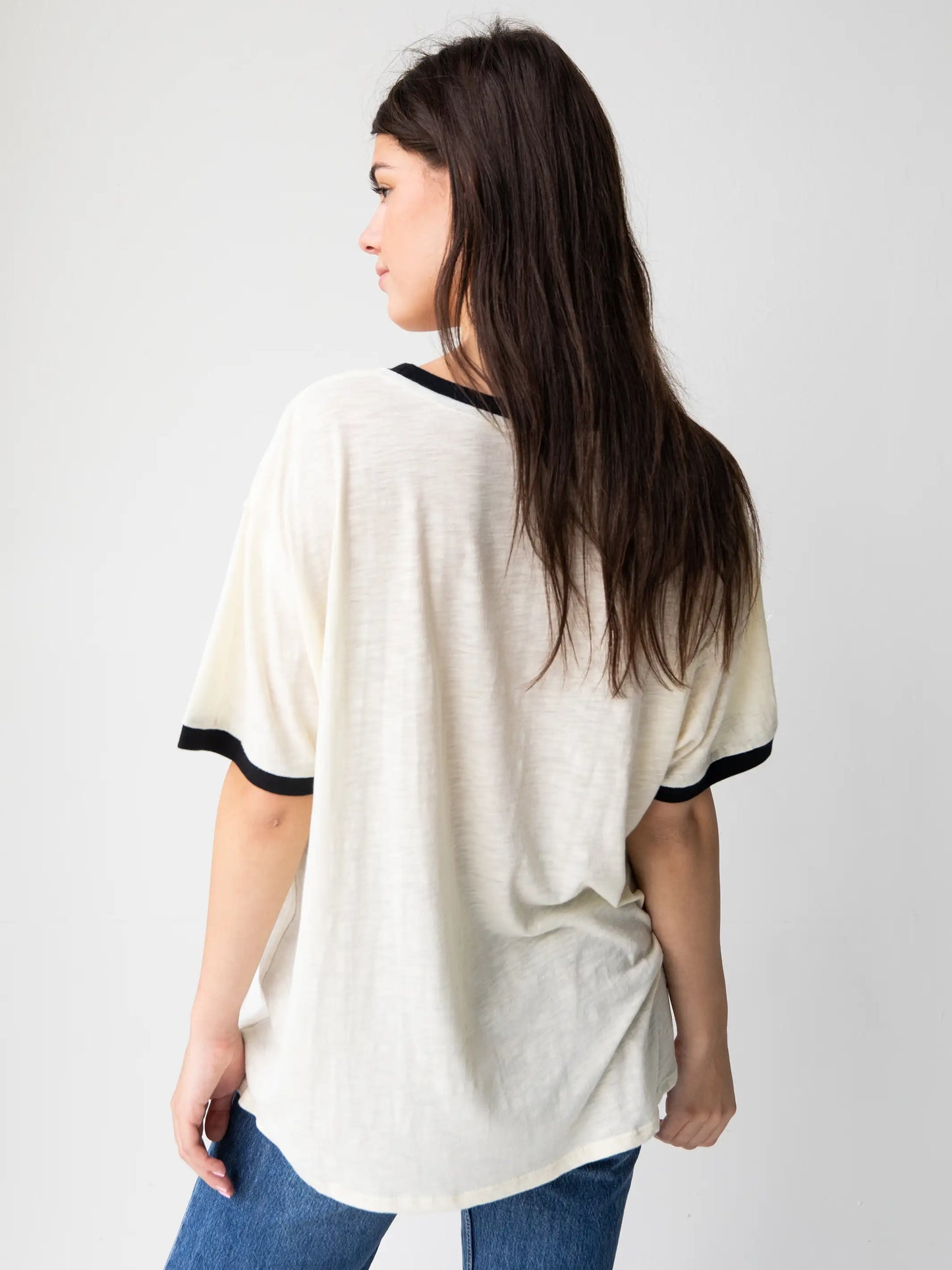 Natural Life Oversized Ringer Tee