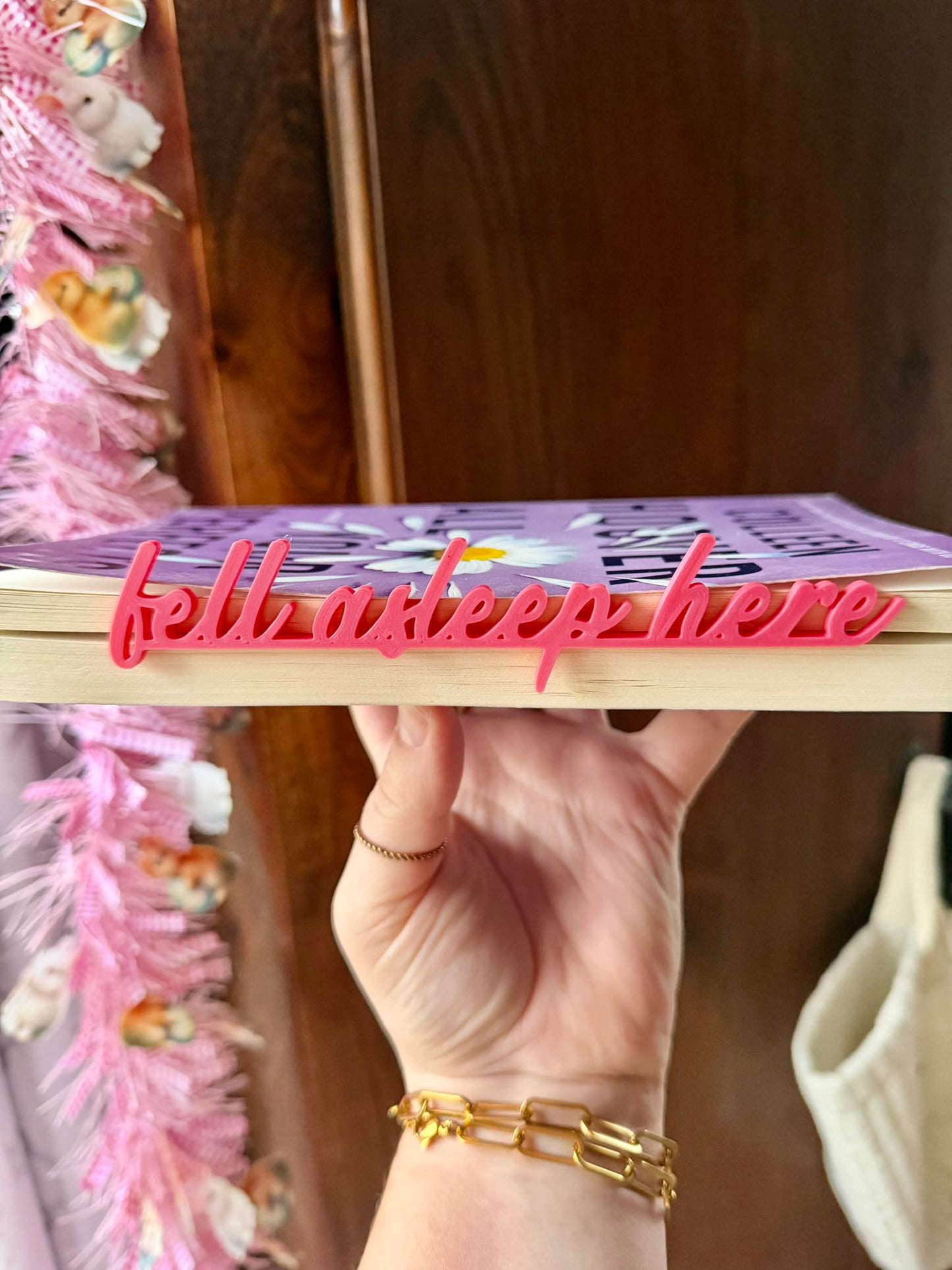 Fell Asleep Here Bookmark