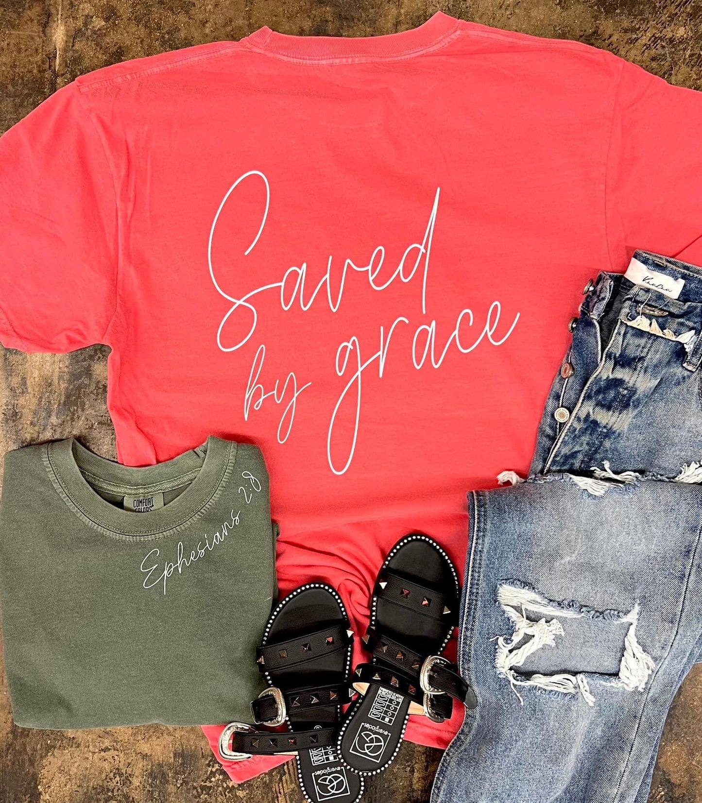 Saved by Grace Graphic Tee
