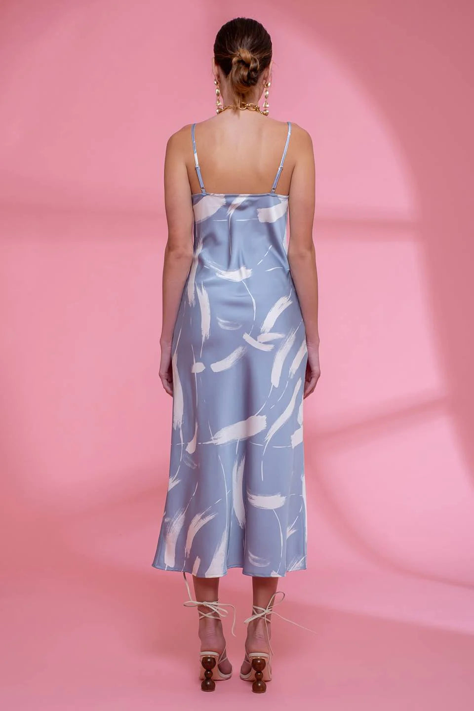 Brush Stroke Midi Dress