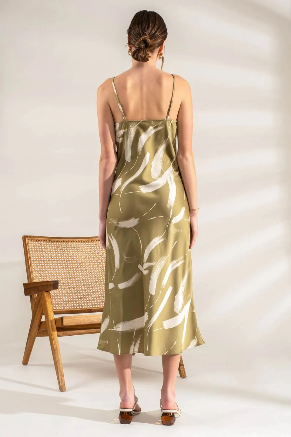 Brush Stroke Midi Dress