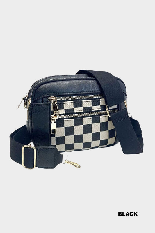 Checkered Crossbody Bag