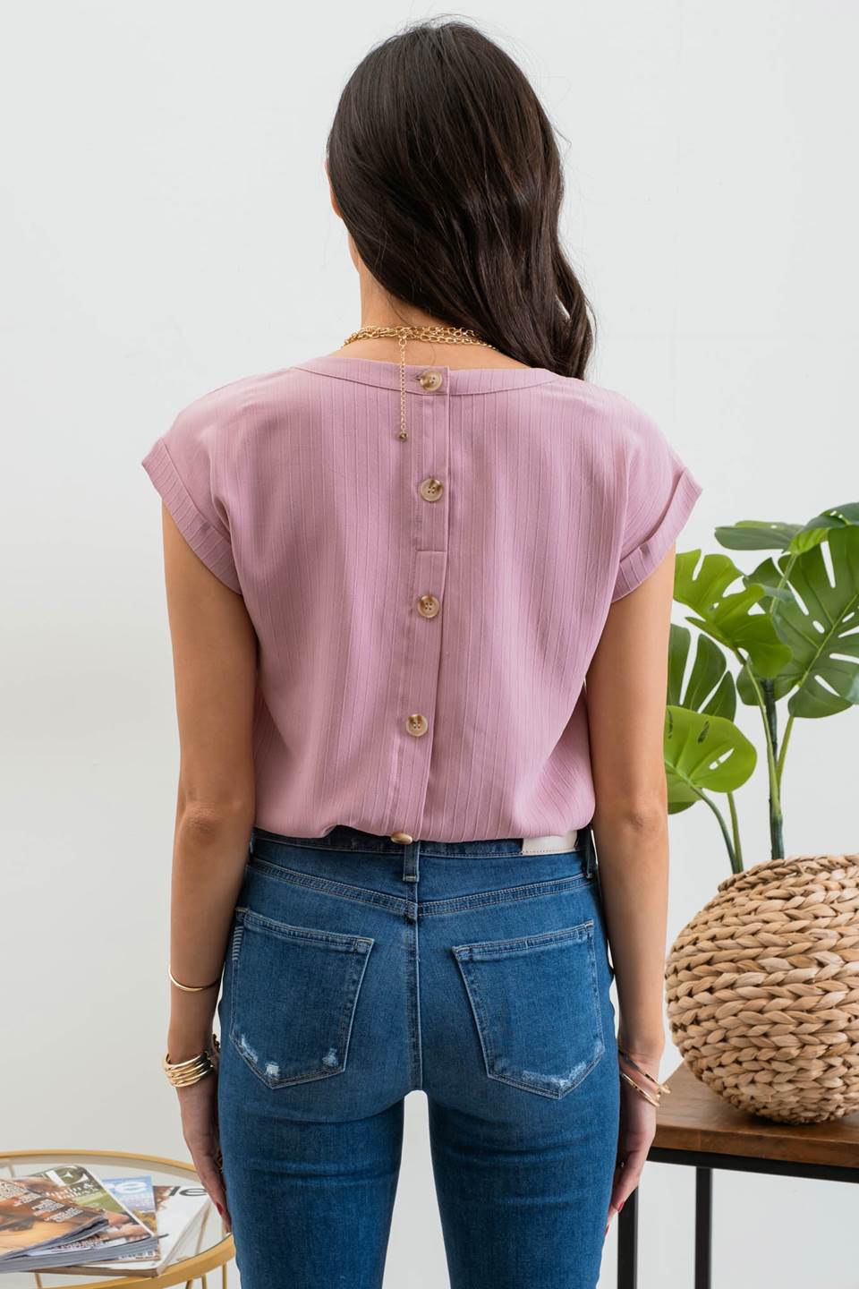 Floral Eyelet Detail Woven Top