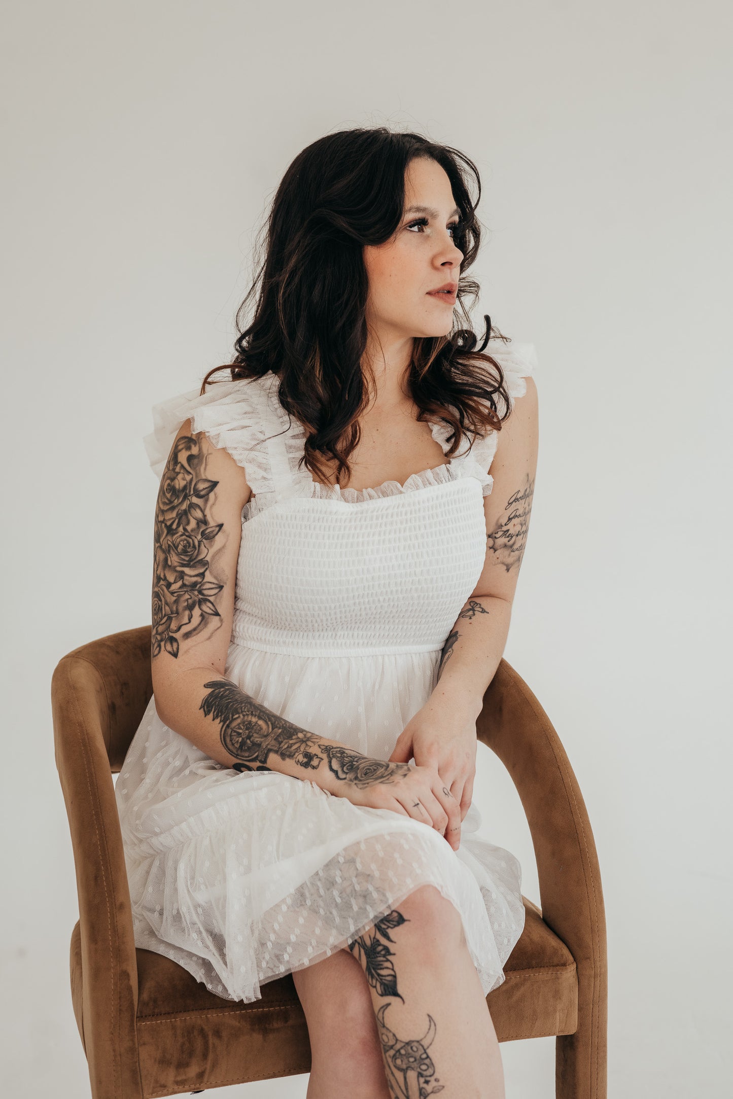 Polka Dot Tulle Mini Dress