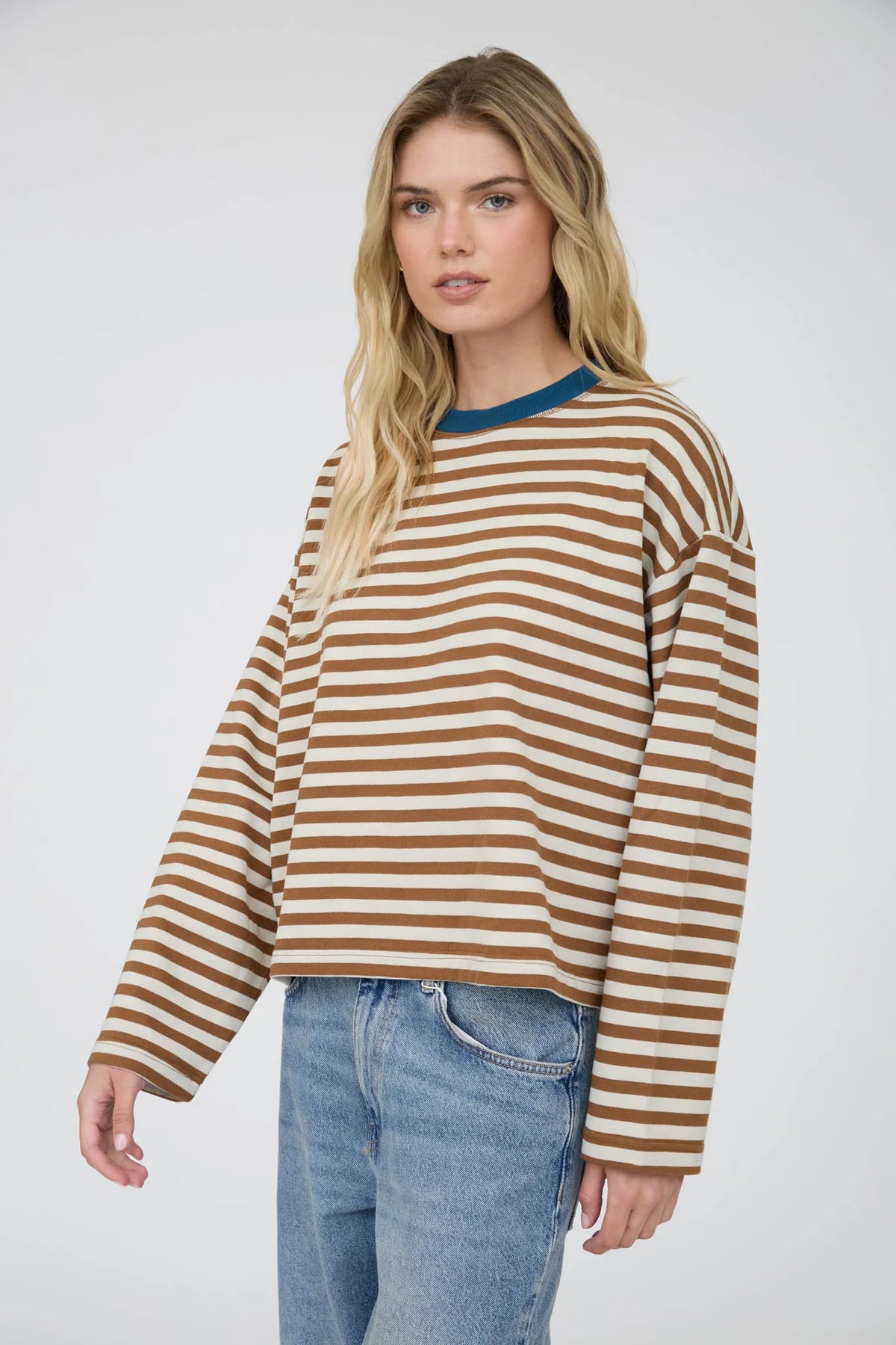 Colorblock Stripe Long Sleeve Tee