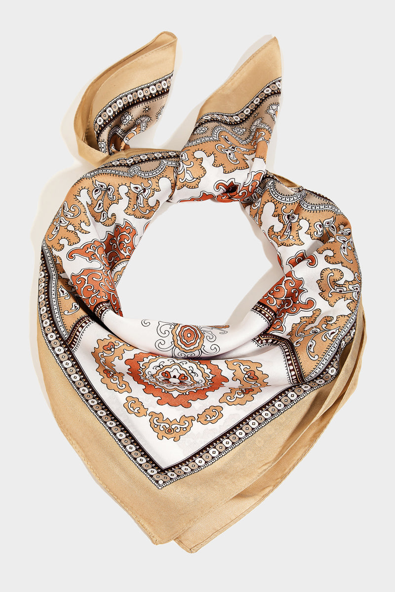 Ornate Paisley Silky Scraf