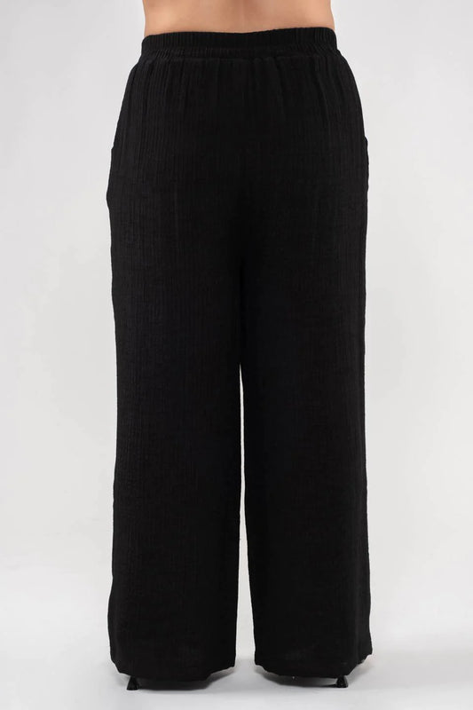 Curvy Wide Leg High Rise Pants