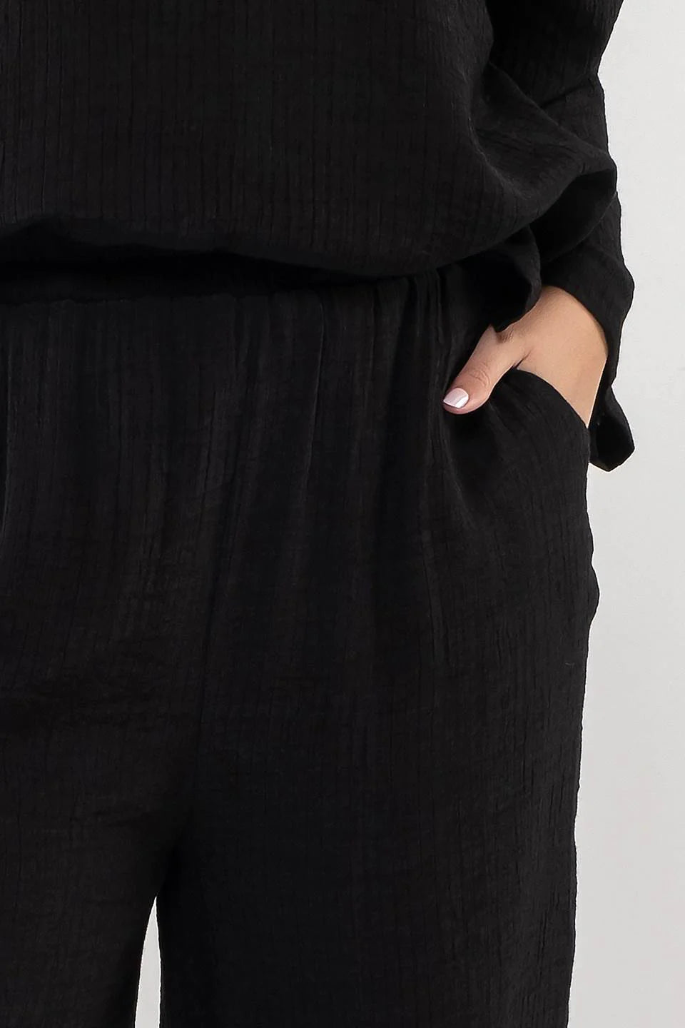 Curvy Wide Leg High Rise Pants
