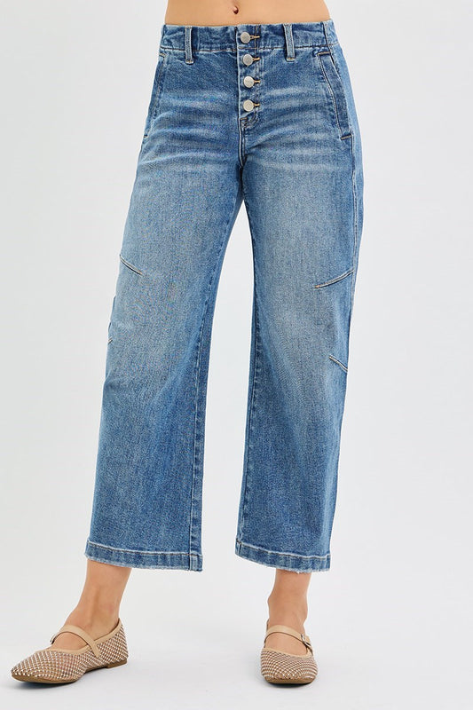 Isla Risen Slouchy Barrel Jean