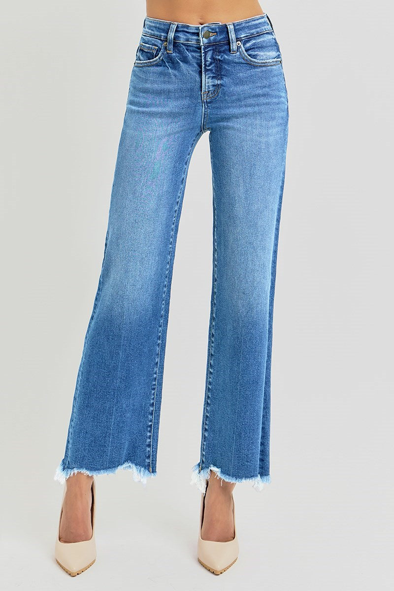 Risen Ashlee High Rise Tummy Control Straight Leg Jean