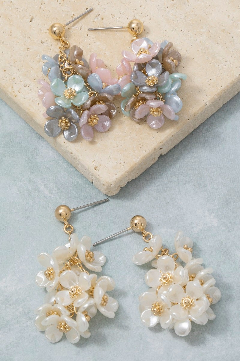 Colorful Acrylic Cluster Earring