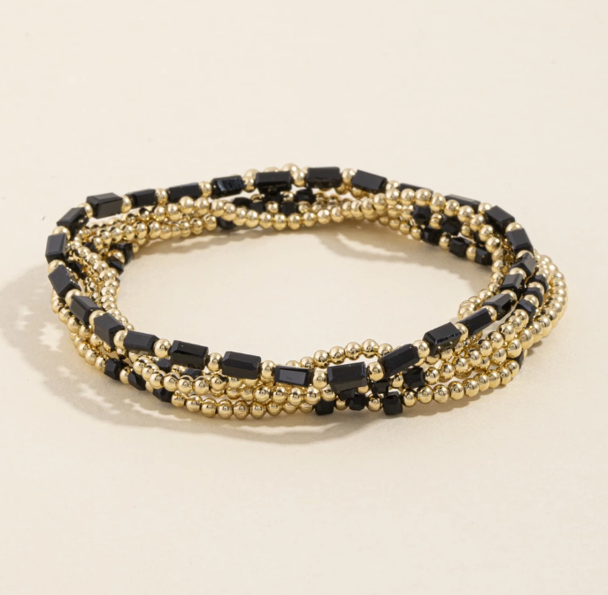 Ball Bead Stretch Bracelet Set