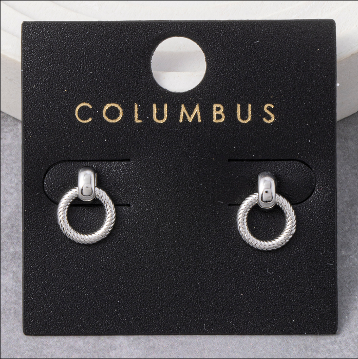 Gold Dipped Mini Door Knocker Earring