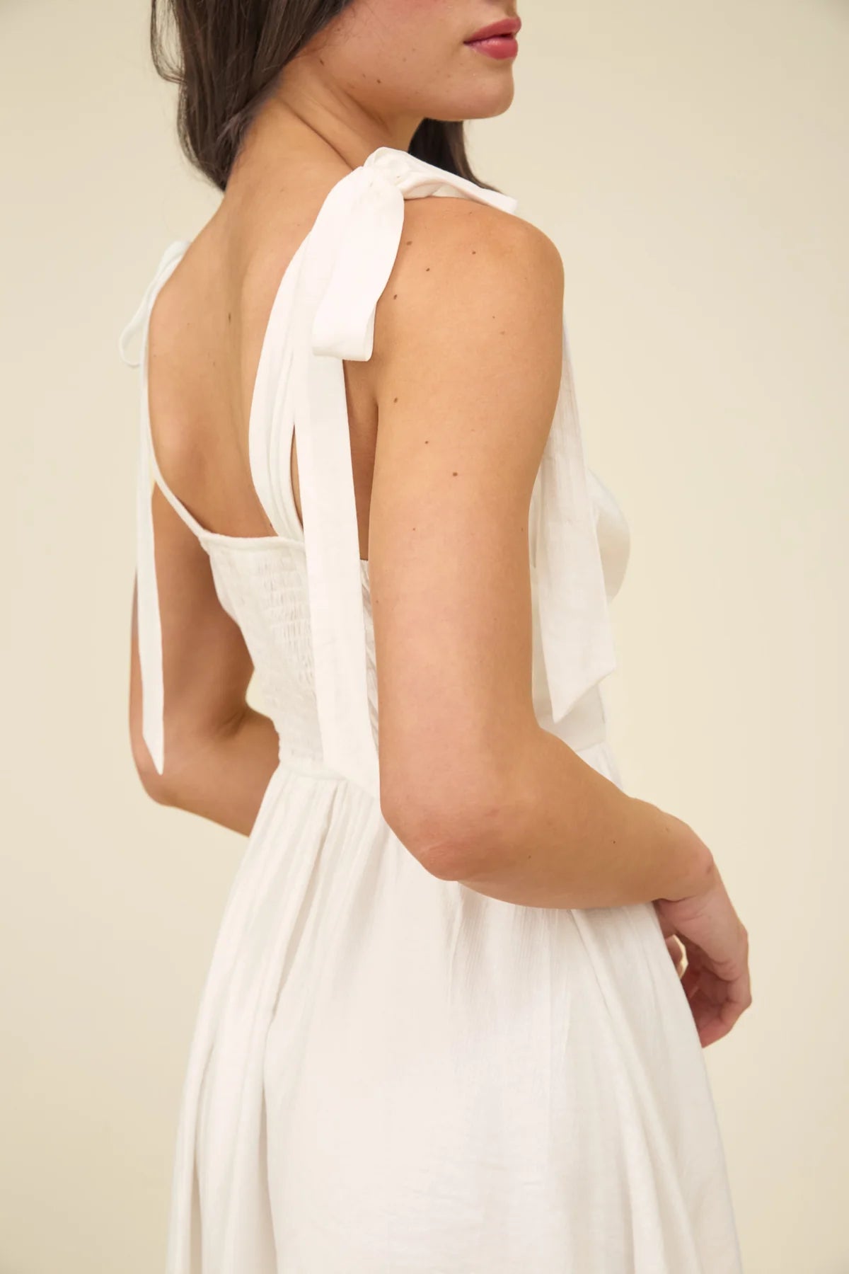 Corset Detail Tie Strap Mini Dress