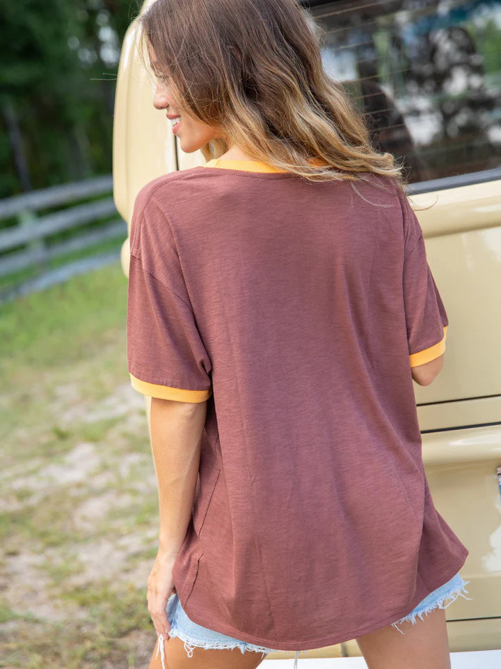 Natural Life Oversized Ringer Tee