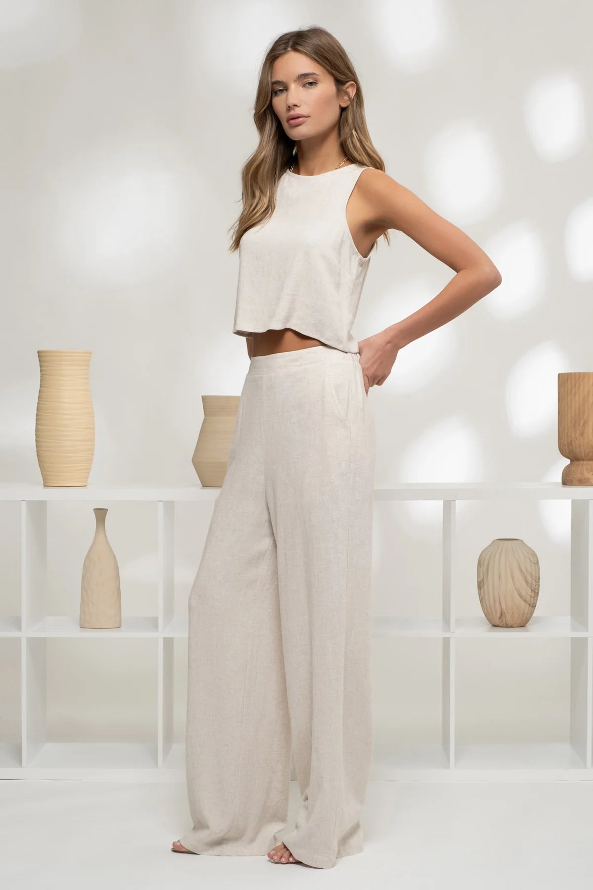 High Waist Wide Leg Pant
