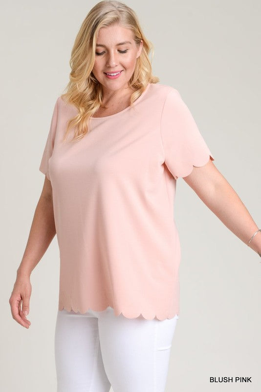 Curvy Scallop Trim Top