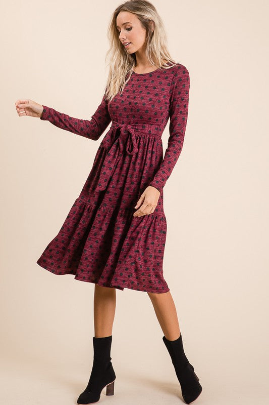 Tiered Polka Dot Dress