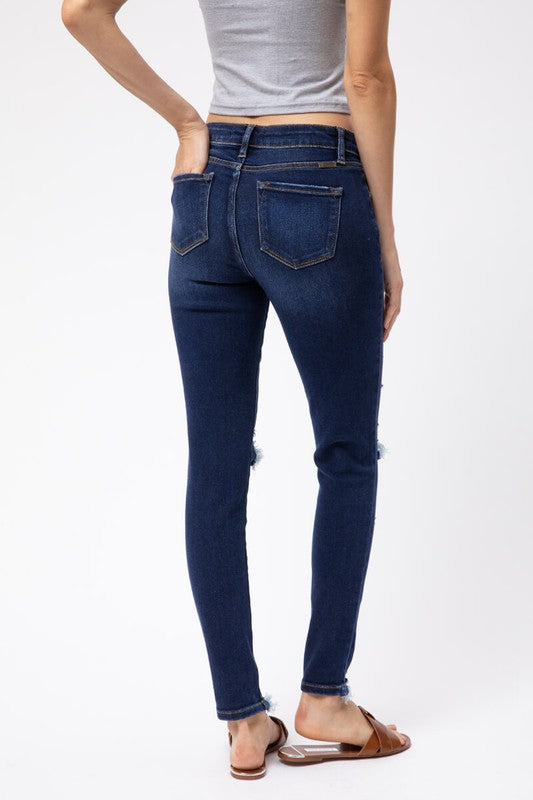 Martha Kancan Mid Rise Distressed Jean