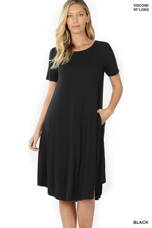 Short Sleeve T-Shirt Dress The Hanger Boutique Short Sleeve T-Shirt Dress The Hanger Boutique