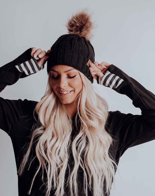 Winter Beanie with Fuzzy