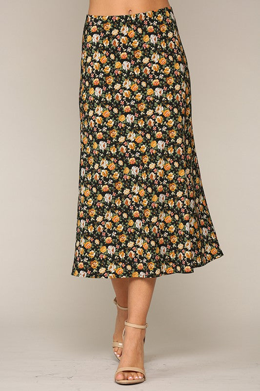 Floral Midi Skirt