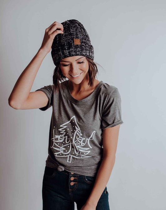 Heathered Cuffed Winter Beanie