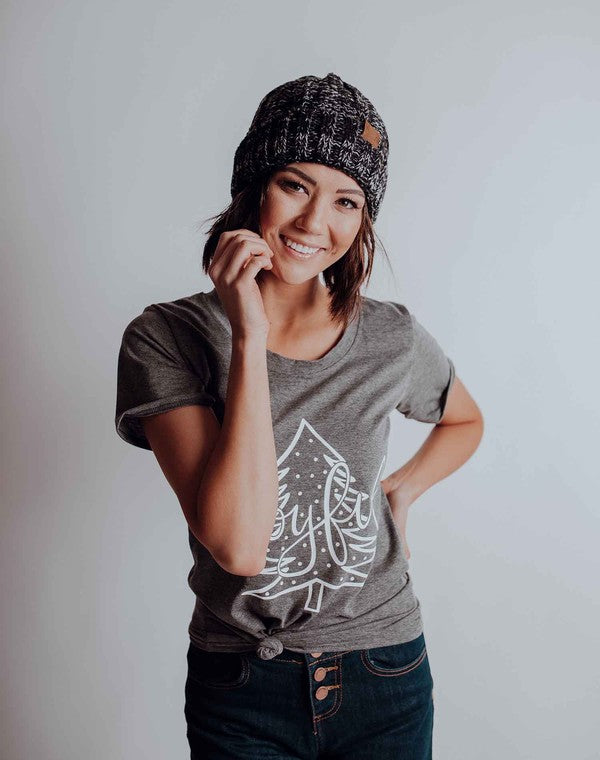 Heathered Cuffed Winter Beanie