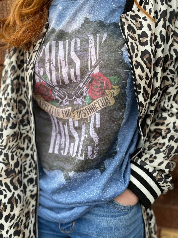 Guns N Roses Distressed Bleach Tee