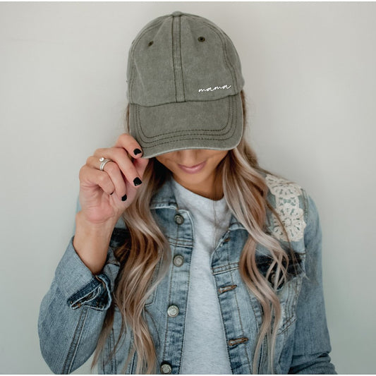 Mama Embroidery Hat
