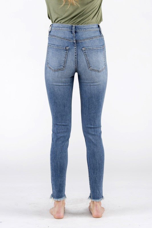 Mylie High Rise Distressed Skinny Jeans