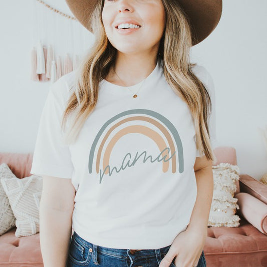 Mama Rainbow Graphic Tee