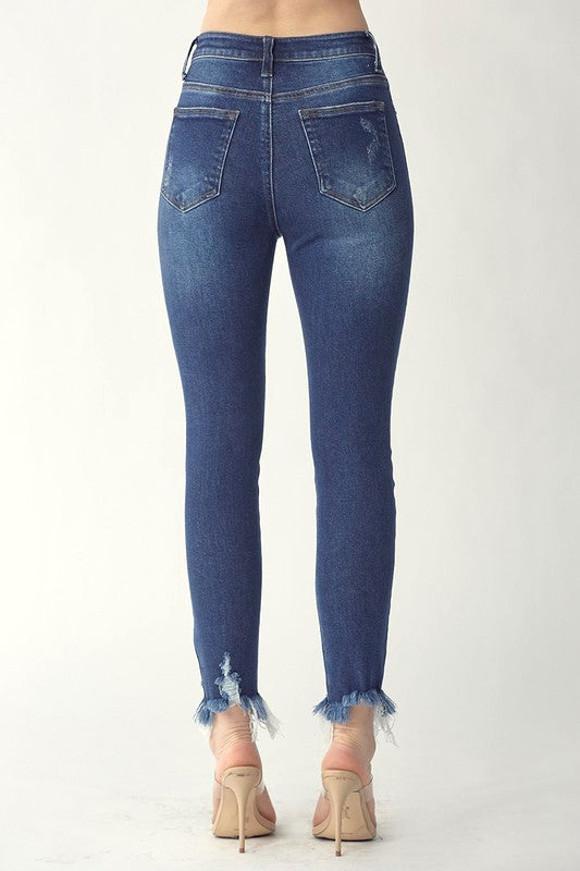 Kylee Button Fly High Rise Denim