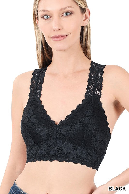 Racer Back Lace Bralette