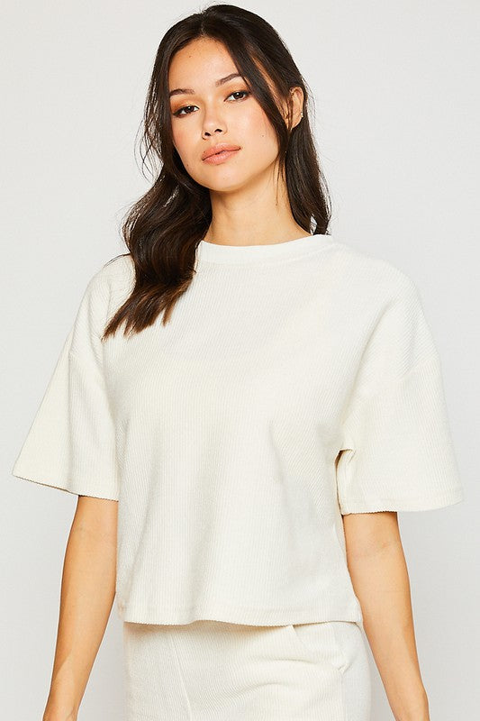Basic Cord Short Sleeve Tee